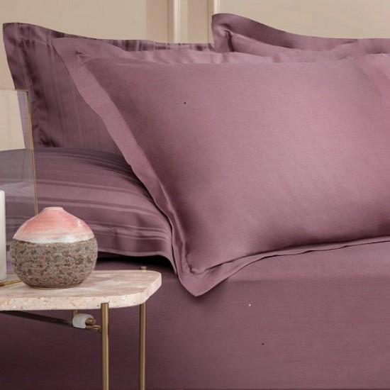 Cearceaf de pat dublu extra , simplu , fara elastic pentru saltele inalte,  320 x 280 cm , bumbac ranforce , mauve