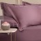 Cearceaf de pat dublu extra , simplu , fara elastic pentru saltele inalte,  320 x 280 cm , bumbac ranforce , mauve