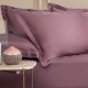 Set cearceaf de pat cu elastic din bumbac ranforce,100% 240 x240 cm  mauve ,2 fete de perna 50x70 cm
