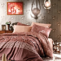 Lenjerie de Pat, Bumbac Ranforce , Model maro  , 250 x 240 , 50X70, 180 X 200, 4 piese