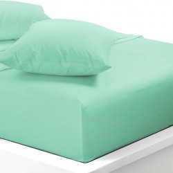 Set 2 fete de perna 40x40 cm bumbac ranforce verde turcoaz
