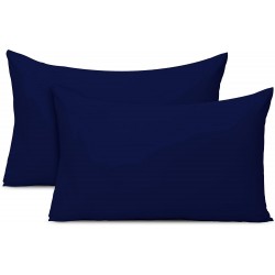 Set 2 fete de perna  40  x 60 cm bumbac ranforce , Blue Navy