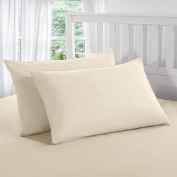 Set 2 fete de perna 40 x 60 cm bumbac ranforce , Crem