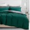 Lenjerie de Pat, Bumbac Ranforce ,   2 persoane, 250 x 240 , 50X70, 220X200, 4 piese, verde inchis  -  gri 