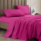 Cearceaf de pat  simplu , fara elastic , 250x240 cm bumbac ranforce , fucsia