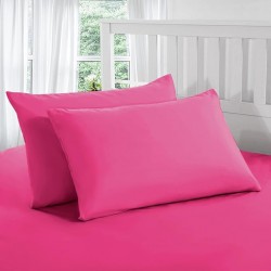 Set 2 fete de perna  40  x 60 cm bumbac ranforce , Roz Inchis