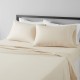 Cearceaf de pat simplu, fara elastic , 250x240 cm bumbac ranforce, crem unt