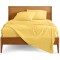 Cearceaf de pat  simplu , fara elastic , 250x240 cm bumbac ranforce ,  Yellow 