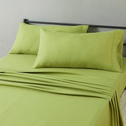 Cearceaf pilota 2 persoane 180x200 cm ranforce , verde deschis