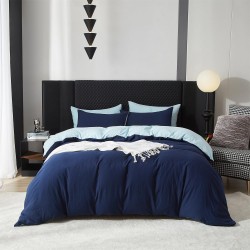 Husa pilota din  2 culori , bumbac ranforce,  240 x240 cm , Blue Dark   -Blue Light Blue