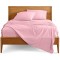 Cearceaf de pat  simplu , fara elastic , 250x240 cm bumbac ranforce ,  Pink