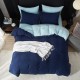 Husa pilota din  2 culori , bumbac ranforce,  240 x240 cm , Blue Dark   -Blue Light Blue