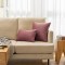 Set 2 fete de perna 40x40 cm bumbac ranforce mauve 