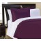 Lenjerie de Pat, Bumbac Ranforce ,   2 persoane, 250 x 240 , 50X70, 220 X 220, 4 piese,  mov -alb 