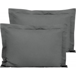Set 2 fete de perna 50x70 cm bumbac ranforce  Dark Grey