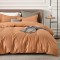 Lenjerie de Pat, Bumbac Ranforce  , 250 x 240 , 50X70, 220 X 200, 4 piese ,  Burnt Orange 