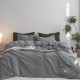 Lenjerie de Pat, Bumbac Ranforce ,   2 persoane, 250 x 240 , 50X70, 180 X 200, 4 piese,  Grey  LIght