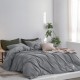 Lenjerie de Pat, Bumbac Ranforce ,   2 persoane, 250 x 240 , 50X70, 180 X 200, 4 piese,  Grey  LIght