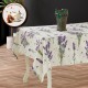 Fata de masa  model  lavanda , bumbac impermeabil , 160 x 160  cm , ideala pentru 4-6 persoane , antimurdarire 