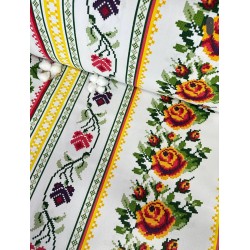 Fata de masa  bumbac impermeabil ,  model   motiv traditional  , 1,60 x 3m   , ideala pentru  10-12 persoane, bumbac 100%, 