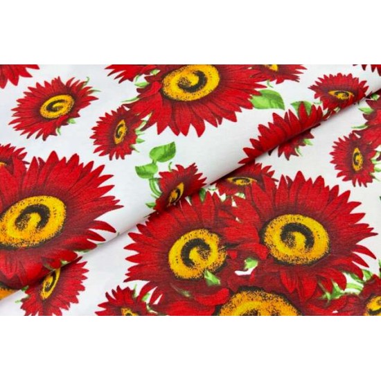 Fata de masa  cu  model   , bumbac impermeabil , 160 x  2 m , ideala pentru   6-8   persoane , antimurdarire 