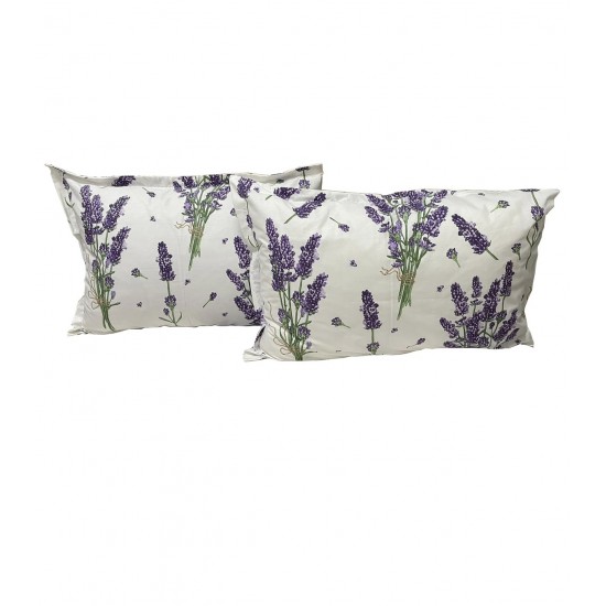 Set 2 fete de perna 50x70 cm bumbac ranforce ,Model Lavanda