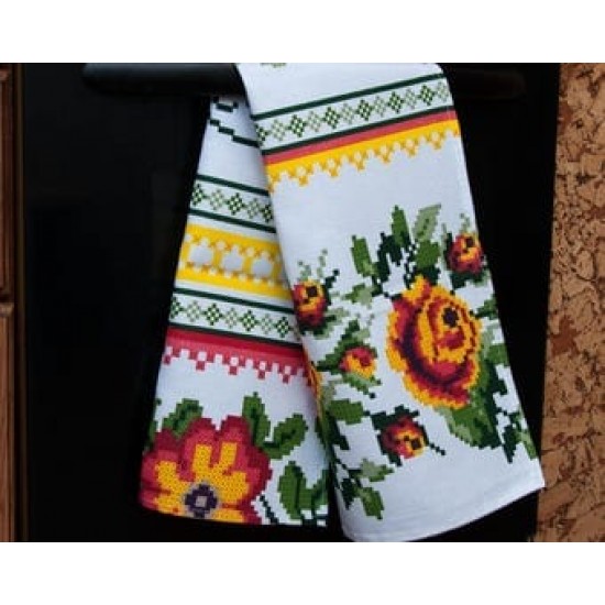 Set  2  prosoape bucatarie 35 x  75  cm , bumbac 100% model traditional