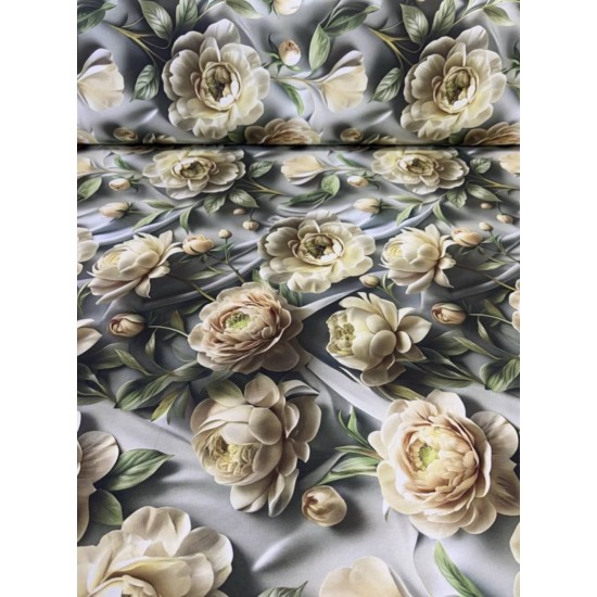 Fata de masa 100% bumbac, teflonata, impermeabila,  Imprimeu 5D, 180 x  3.5 m  , ideala pentru 12 - 15 persoane , antimurdarire 