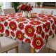 Fata de masa  cu model , bumbac impermeabil , 160 x 160  cm , ideala pentru 4-6 persoane , antimurdarire 