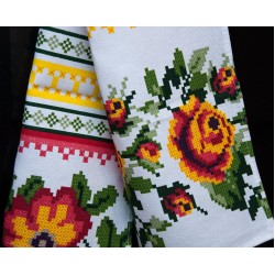 Set  2  prosoape bucatarie 35 x  75  cm , bumbac 100% model traditional