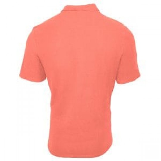 Tricou polo din pique dublu si bumbac premium pentru barbati bright salmon  2XL