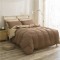 Lenjerie de Pat, Bumbac Ranforce ,   1  persoana, 150 x 240 , 50X70,  140 X 200, 4 piese,  maro inchis -maro deschis