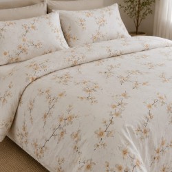 Lenjerie de Pat, Bumbac Ranforce  , 250 x 240 , 50X70,   160 X 200, 4 piese  , Model 5 D luxury, jn cutie de carton eleganta 