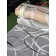 Lenjerie de Pat, Bumbac Ranforce ,   2 persoane, 250 x 240 , 50X70, 180 X 200, 8 piese, Gri cu model 