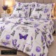 Lenjerie de finet  premium pentru 2  persoane , 250 x 240 cm , 220 x 200 cm , set 2 fete de perna 50 x 70 cm  model fluturasi 
