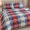 Lenjerie de finet  premium pentru 2  persoane , 250 x 240 cm , 220 x 200 cm , set 2 fete de perna 50 x 70 cm  cu dungi 