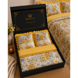 QueenA Aria Yellow,  in cutie de carton neagra , eleganta