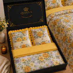 QueenA Aria Yellow,  in cutie de carton neagra , eleganta