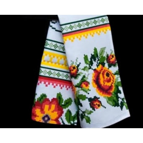 Set  2  prosoape bucatarie 35 x  75  cm , bumbac 100% model traditional