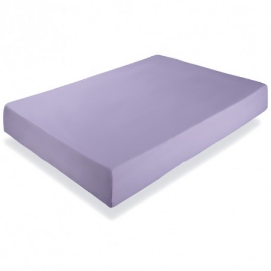 Cearceaf de pat simplu , fara elastic ,  250x240 cm bumbac ranforce,  lila