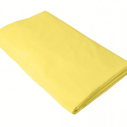 Cearceaf de pat  simplu, fara elastic , 220x220 cm bumbac ranforce,  galben uni 