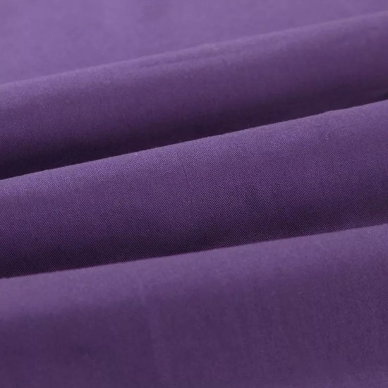 Cearceaf de pat  simplu , fara elastic , 220x220 cm bumbac ranforce,  mov inchis