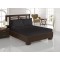 Cearceaf de pat cu elastic din bumbac ranforce 100% 220x220 cm negru
