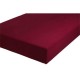 Cearceaf de pat cu elastic din bumbac ranforce 100%,  200 x200 cm ,  grena