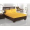 Cearceaf de pat  cu elastic , pentru o saltea de 1 persoana ,   140x240 cm bumbac ranforce,  galben uni 