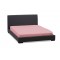Cearceaf de pat cu elastic din bumbac ranforce 100% , 200x200 cm , roz inchis