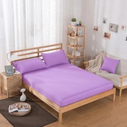 Cearceaf de pat cu elastic din bumbac ranforce 100% 240x240 cm lila
