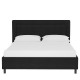 Cearceaf de pat cu elastic,  din bumbac ranforce 100% , 200 x200 cm , alb uni 