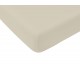 Cearceaf de pat cu elastic din bumbac ranforce 100% ,  200x200 cm,  crem uni 