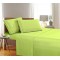 Cearceaf de pat  simplu , fara elastic , 220x200 cm bumbac ranforce,  green lime 